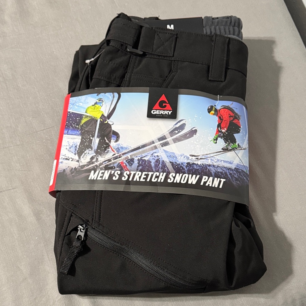 Gerry Men's Black Stretch Snow Pant NEW